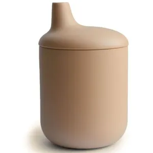 Mushie Tasse à bec en silicone Natural pas cher