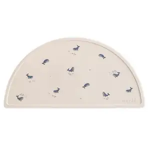 Mushie Set de table en silicone Baleine pas cher