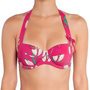 Huit - Haut de maillot de bain Diva rouge T.90E pas cher