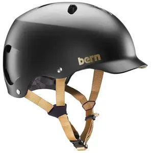 Comparateur de prix : BERN Watts Classic Casque Vélo Adulte Unisexe, Black/Gold, M