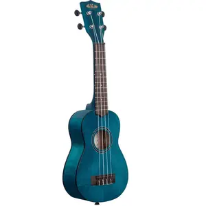 Comparateur de prix : Kala Blue Exotic Mahogany Soprano ukulélé soprano avec housse