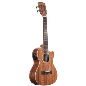 Kala Gloss Solid Mahogany Tenor Cutaway EQ + Case