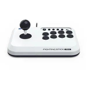 Comparateur de prix : Manette filaire Hori Fighting Stick Mini pour PS5 PS4 et PC Blanc Noir