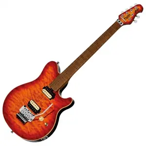 Comparateur de prix : Sterling by Music Man Axis AX50QM Lava Burst guitare électrique