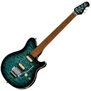 Sterling by Music Man Axis AX50QM Yucatan Blue guitare électrique