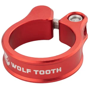 Wolf Tooth Cnc Bolt Saddle Clamp Rouge 39.7 mm pas cher