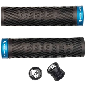 Comparateur de prix : Poignée noire Wolf Tooth Echo Grip avec collier bleu Lock-On bleu