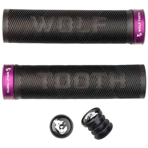 Poignée Echo Grip noire Wolf Tooth avec collier violet verrouillable violetVendu paramazon
