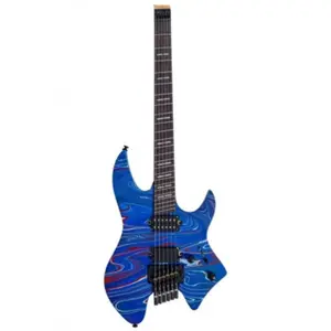 Comparateur de prix : Sire Larry Carlton X6 6-String Headless Blue Swirl guitare électrique