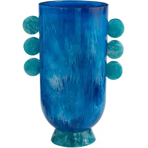 Jonathan Adler - Vase Mustique - Bleu - Acrylique - Designer Jonathan ... pas cher