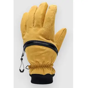 Deathgrip Glove Co. Ghoul Leather Gants marron S pas cher