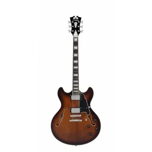 Comparateur de prix : D'angelico - Premier Dc Brown Burst - Guitare Semi-Hollow Body