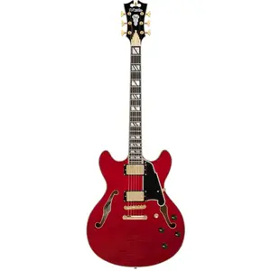 D'Angelico D'Angelico Excel DC Trans Cherry guitare semi-hollow body avec housseVendu parbax-music