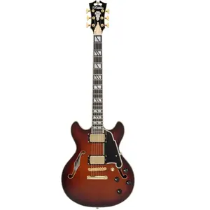 D'Angelico Excel Mini DC Amaretto Burst guitare semi-hollow body ...Vendu parbax-music