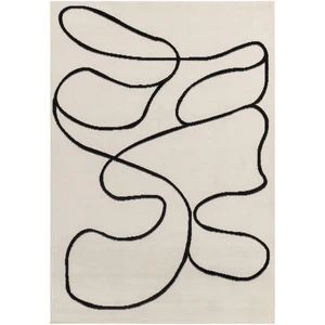 Surya Tapis Scandinave Bohème Blanc/Noir 130x170 pas cher