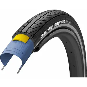 Comparateur de prix : Pneu Goodyear Transit Tour 700x35 Rigide Noir avec Réflecteurs Reflex