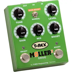 T-Rex Moller 2 classic, pédale d'effet overdrive avec clean boostVendu parbax-music