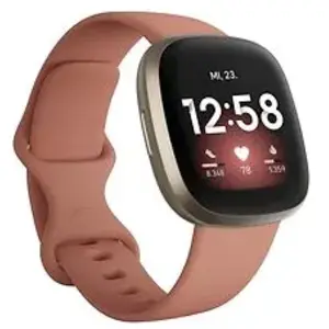 Comparateur de prix : FITBIT Versa 3 - Montre connectée - Autonomie + de 6 jours - Rose