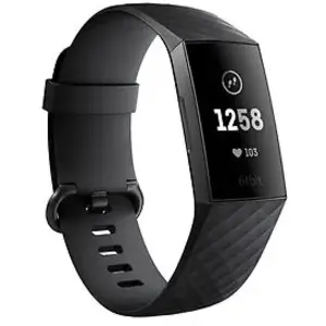 Bracelet d'activité Fitbit Charge 3 Graphite/Noir pas cher
