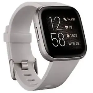 FitBit Versa 2 40 mm aluminium gris et bracelet silicone gris [Wi-Fi] pas cher