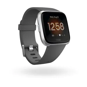Fitbit Versa Lite Charcoal/Silver Aluminum pas cher - Main Image