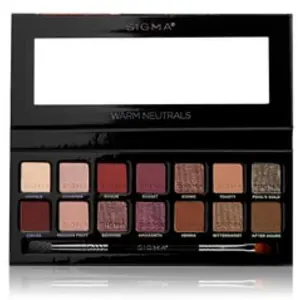 Comparateur de prix : Sigma Beauty Warm Neutrals Palette de fards à paupières 1000 g