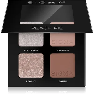 Sigma Beauty Quad palette de fards à paupières teinte Peach Pie 4 g pas cher