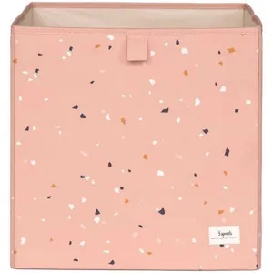 3 Sprouts Cube de rangement en tissu recyclé Terrazzo argile pas cher