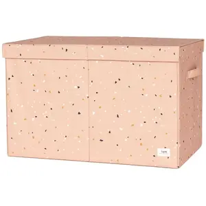 3 Sprouts Coffre à jouets en tissu recyclé Terrazzo argile pas cher
