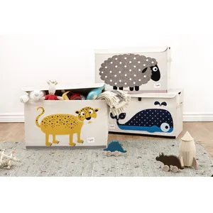3 Sprouts - Coffre à jouets Ours - ELEMENTS FOR KIDS pas cher