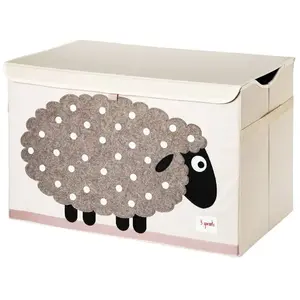 3 Sprouts - Coffre à jouets mouton - ELEMENTS FOR KIDS pas cher