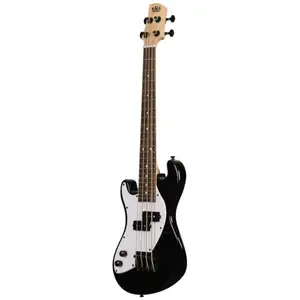 Kala Solid Body 4-String Fretted U-Bass Left Handed Jet Black basse él...Vendu parbax-music