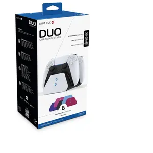 Comparateur de prix : Gioteck Playstation Games Support De Charge Double Pour Ps5 Dualsense 6 Couleurs