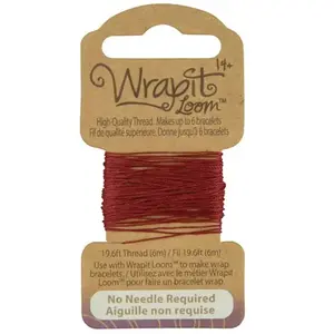 Fil de tissage pour bracelets Wrapit Loom - bordeauxVendu parscrapmalin