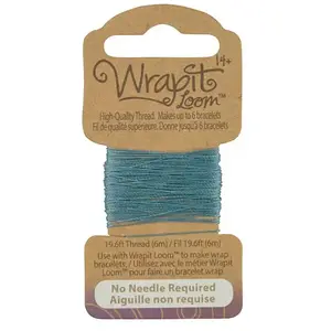 Fil de tissage pour bracelets Wrapit Loom - turquoiseVendu parscrapmalin