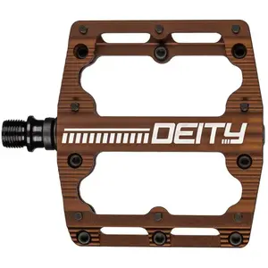 Paire de pedales plates deity black kat bronze pas cher