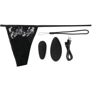The Screaming O - Premium Ergonomic Remote Panty Set Black pas cher