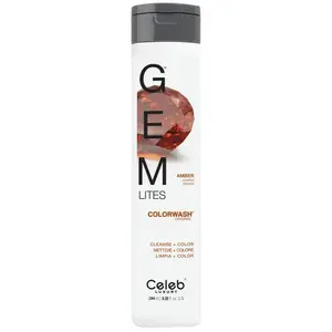 Gem Lites Colorwash Amber Copper Brown - Celeb Luxury Shampoing 244 ml pas cher