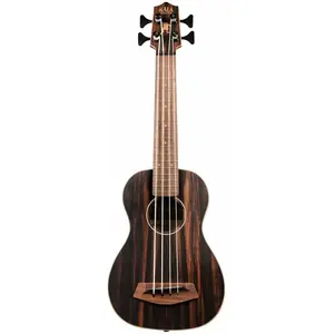 Comparateur de prix : Kala U-Bass Striped Ebony, Fretted, Metal Round Wound Strings ukulélé ...