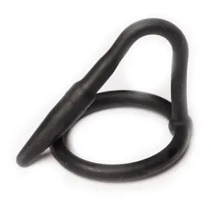 Silicone Cock Plug Penis Noir pas cher