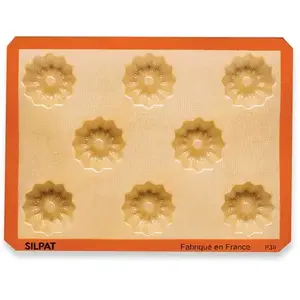 Comparateur de prix : Plaque de 8 empreintes mini-cakes striés Silpat