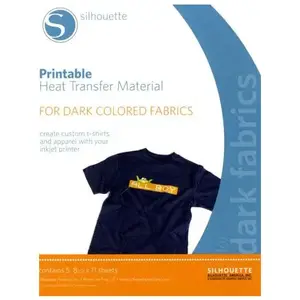 Silhouette Feuilles transfert à chaud imprimable tissus foncés - 5 pcsVendu parscrapmalin