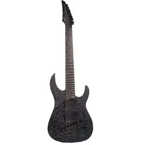 Legator N7FSS Ninja 7 Super Shred Black Quilted Maple guitare électrique multi scale 7 cordesVendu parbax-music