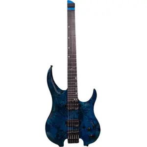 Legator G6SS Ghost 6 Super Shred Blue Burl guitare électrique sans têt...Vendu parbax-music