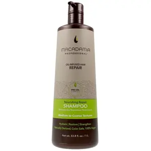 Macadamia Shampoing hydratant - Nourishing Repair - Cheveux secs & abimés - 1 L 