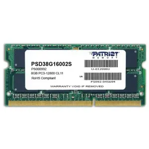 Comparateur de prix : Patriot Mémoire Ram Psd38g16002s 1x8gb Ddr3 1600mhz