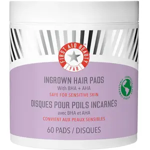 Comparateur de prix : First Aid Beauty Disques pour Poils Incarnés au BHA et AHA (pack de 60)