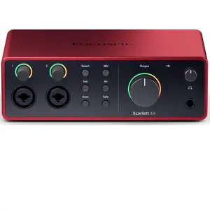 Focusrite Scarlett 4I4 4th Gen - Interface audio USB - Rouge pas cher