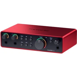 Focusrite Scarlett 2I2 Studio 4th Gen - Interface audio USB - Rouge