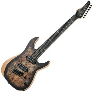 Comparateur de prix : Schecter Reaper-7 Multiscale Charcoal Burst Guitares Multiscales